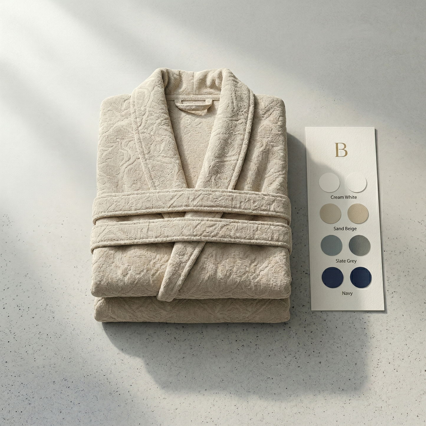 Premium Cotton Jacquard Robe - The Hotel Collection